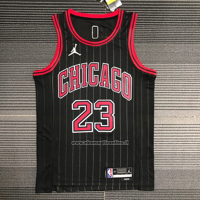 Maglia Chicago Bulls Michael Jordan #23 Statement 2020-21 Nero